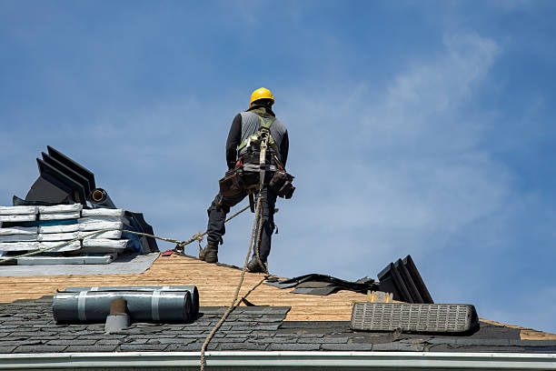 Professional Gutter Installation technician working in Adams, NE